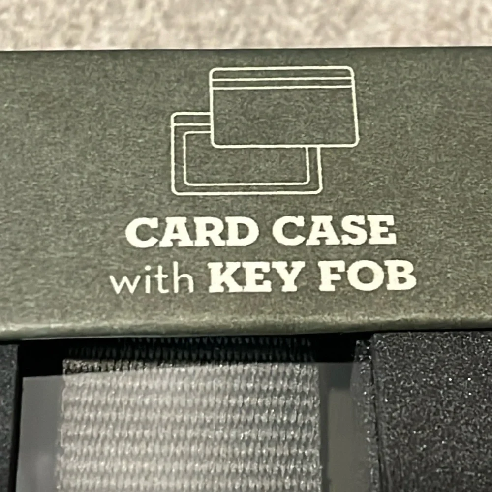 Timberland ID Card Case Wallet and Key Ring FOB Gift Boxed Set new blue green